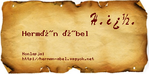 Hermán Ábel névjegykártya